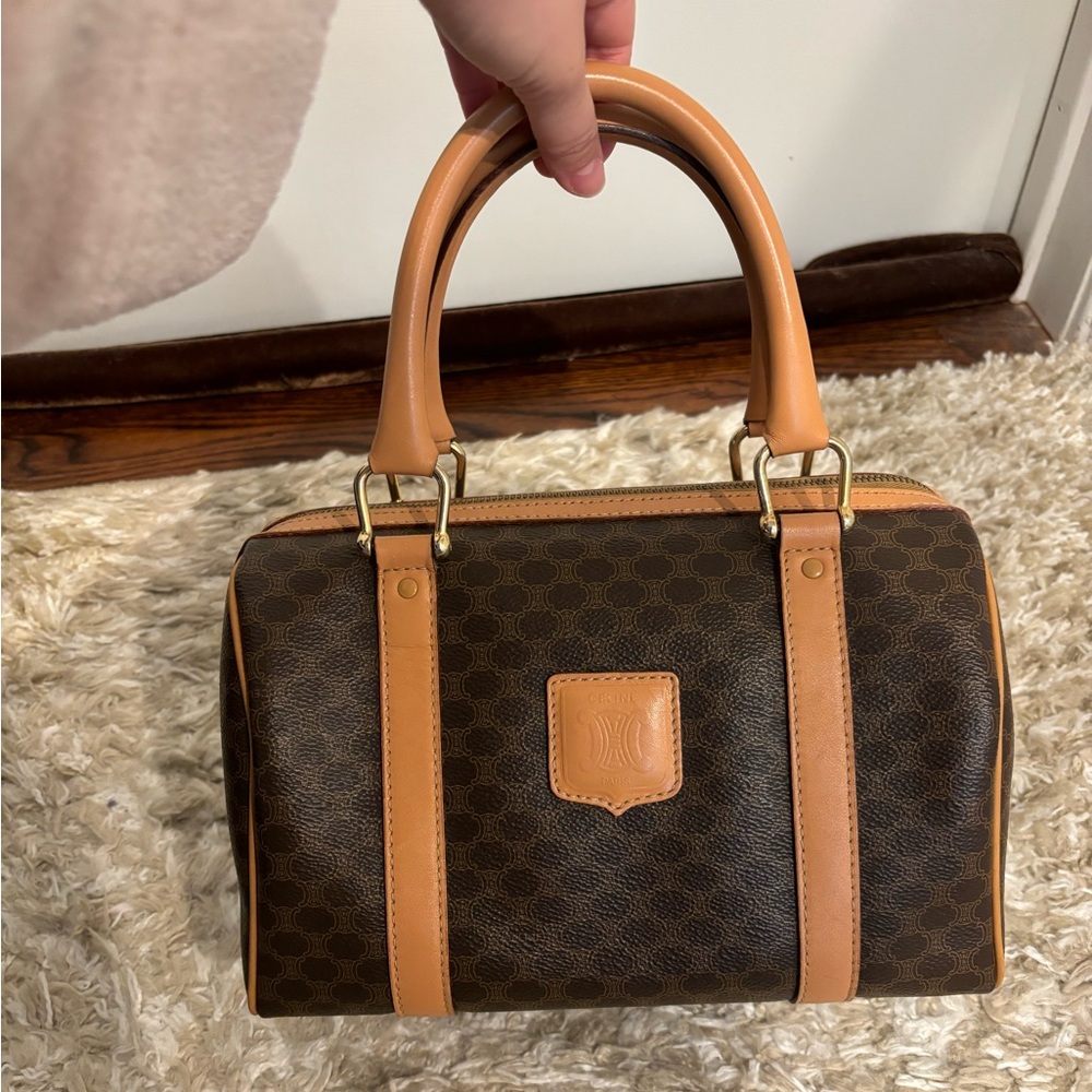 CELINE Mini Macadam Boston Bag